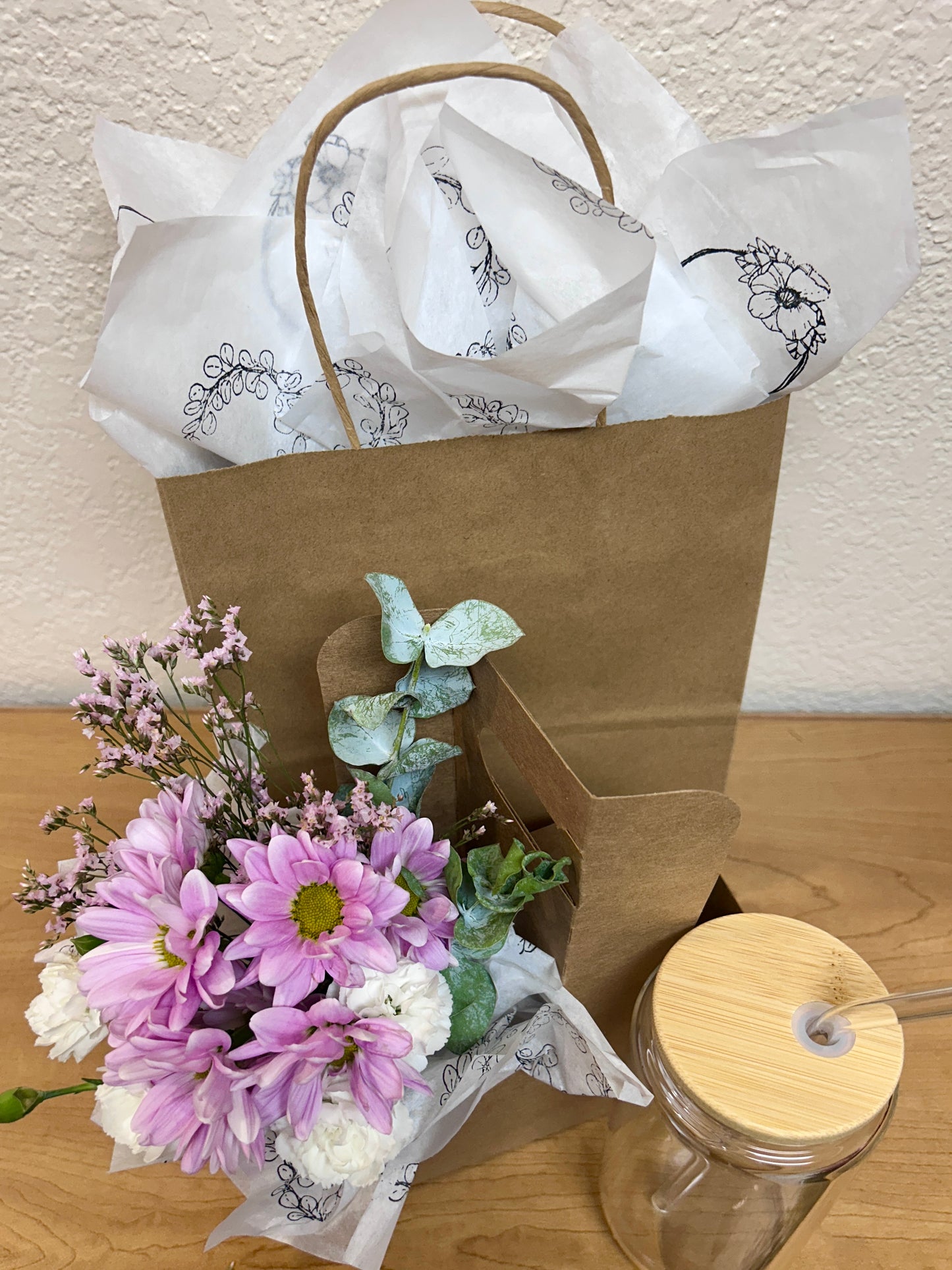 PRE-ORDER for Mother’s Day, In Shop, Floral Drink Holder