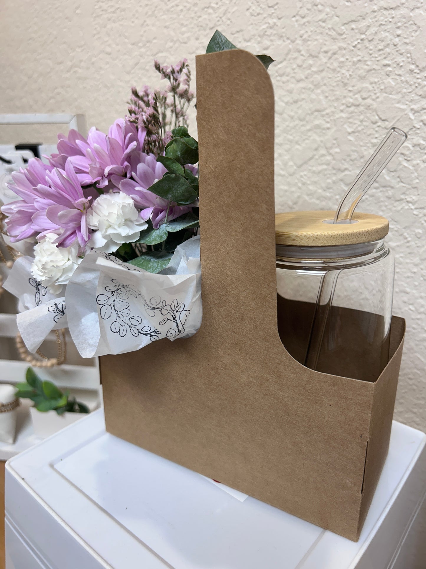 PRE-ORDER for Mother’s Day, In Shop, Floral Drink Holder