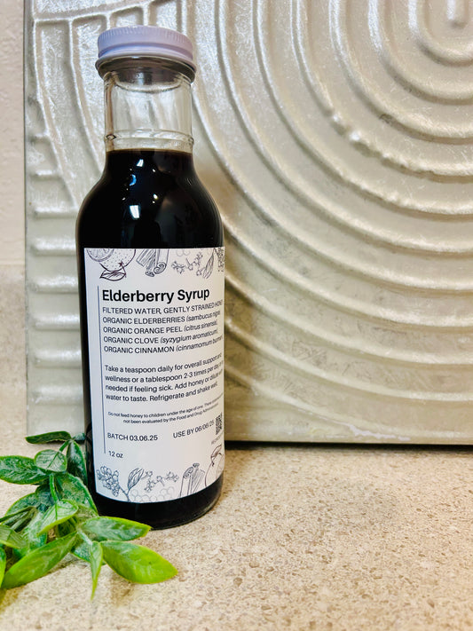 In Shop, Elderberry Syrup, 12 oz Bottle